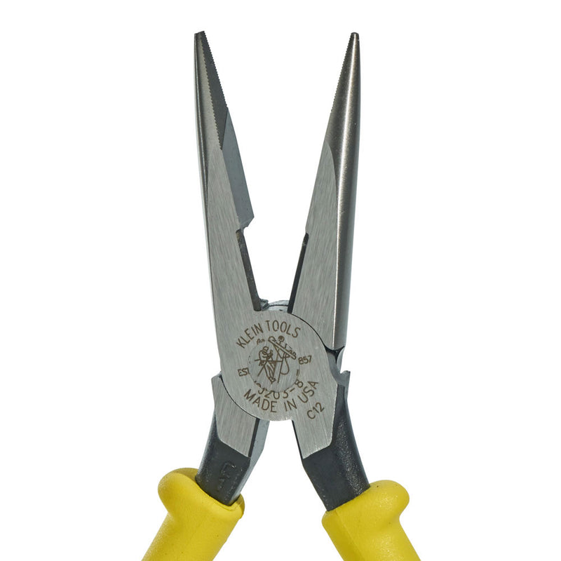 Klein Tools J203-8 Pliers, Long Nose Side-Cutters, 8" - 4