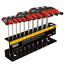 Klein Tools JTH410E SAE T-Handle Hex Key Set, Stand, 4", 10-Piece