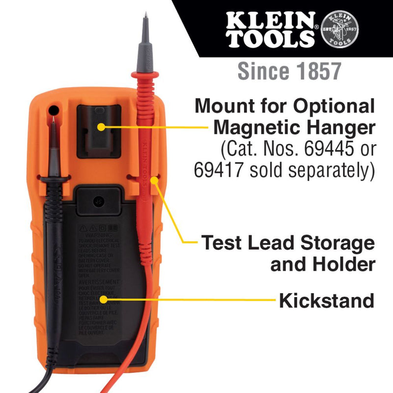 Klein MM325 Digital Multimeter, Manual-Ranging, 600V - 7