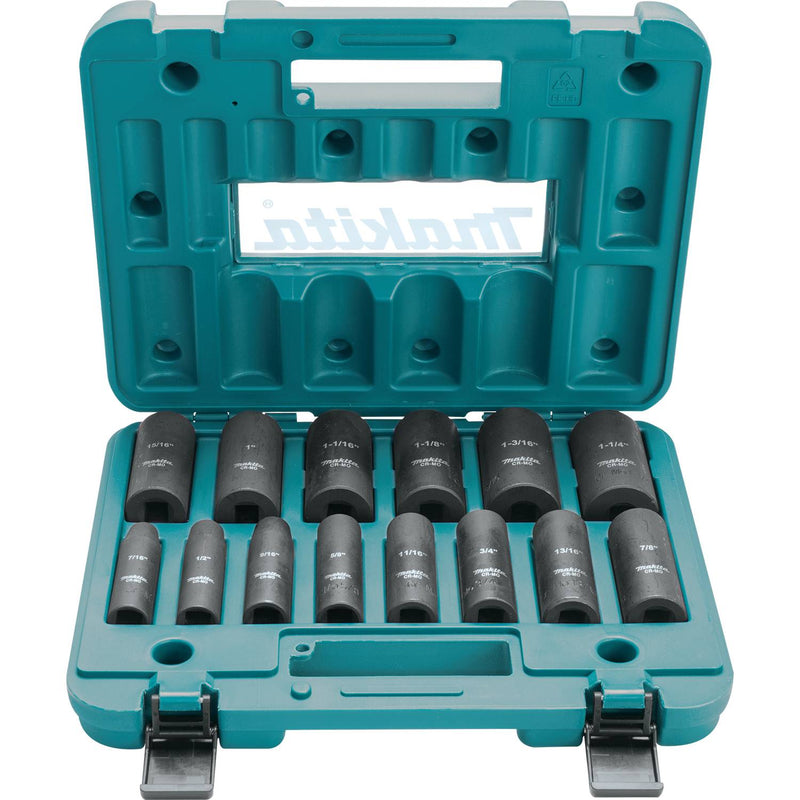 Makita A-96372 14 Piece 1/2" Drive Deep Well Impact Socket Set