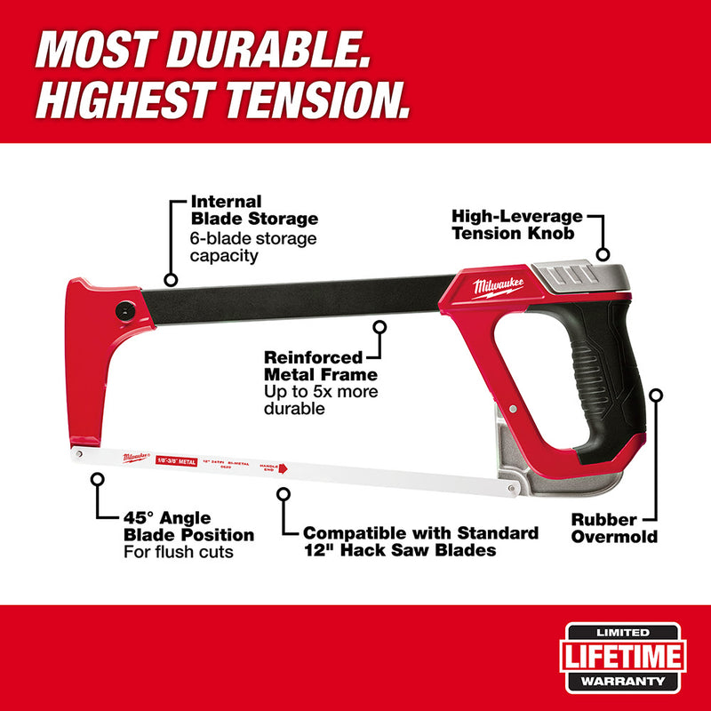 Milwaukee 48-22-0050 12" High Tension Hacksaw - 2