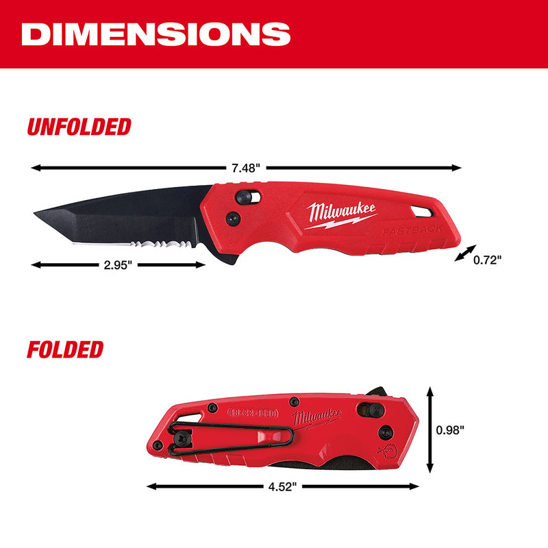 Milwaukee 48-22-1530 FASTBACK Spring Assisted Folding Knife - 3