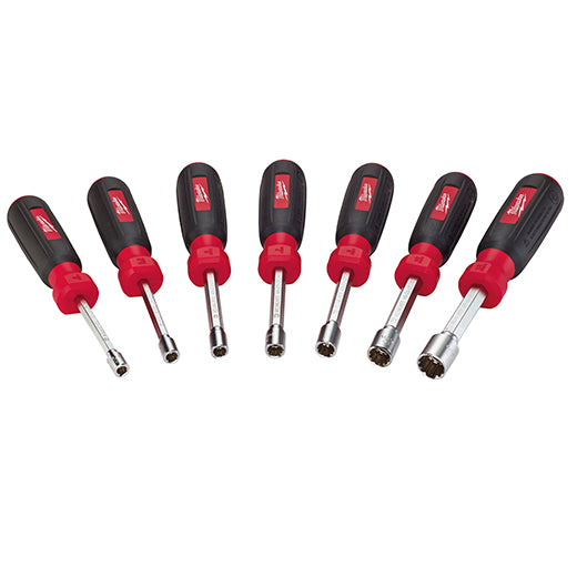 Milwaukee 48-22-2517 7 PC Magnetic HollowCore Metric Nut Driver Set - 2