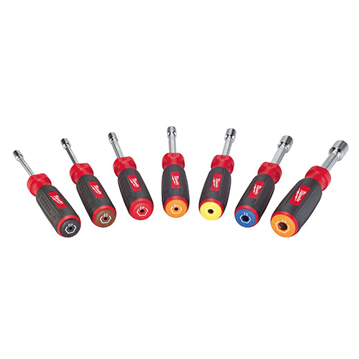 Milwaukee 48-22-2517 7 PC Magnetic HollowCore Metric Nut Driver Set - 3