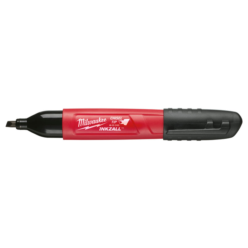 Milwaukee 48-22-3130 INKZALL Medium Chisel Tip Black Marker King Size (Bulk/35524) - 2