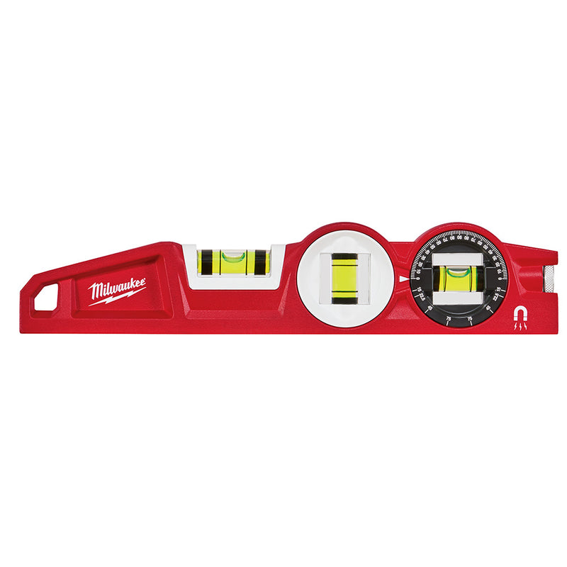 Milwaukee 48-22-5210 10" Die cast Torpedo Level with 360 Degree Locking Vial