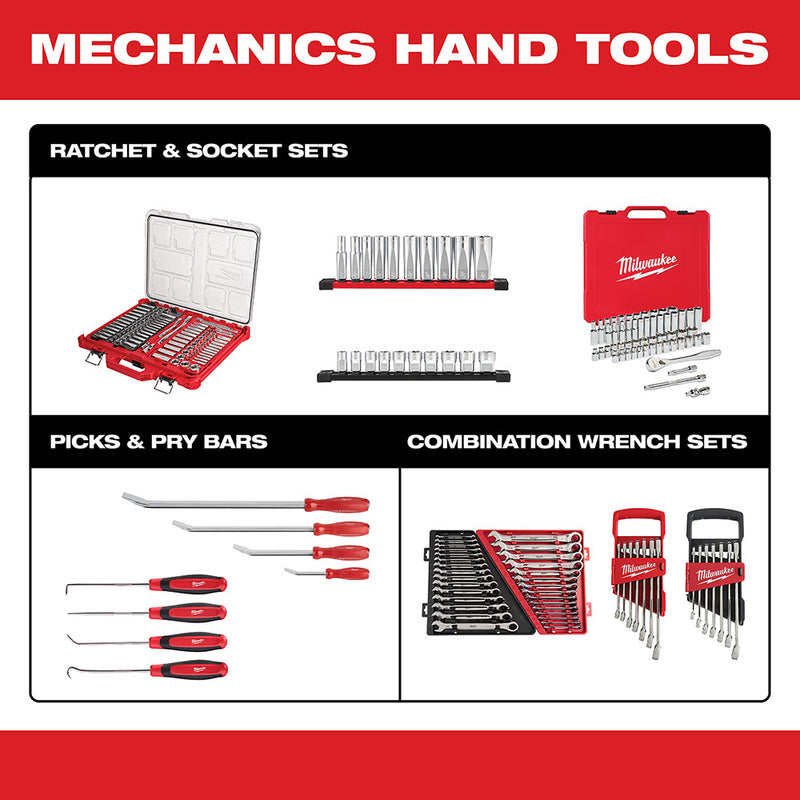 Milwaukee 48-22-9000 12 Piece 3/8" Drive SAE Socket Set - 9