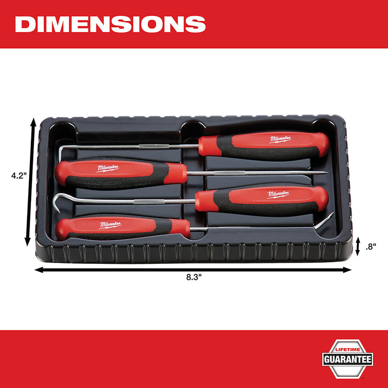 Milwaukee 48-22-9215 4 Piece Hook & Pick Set - 4