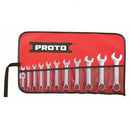 Proto J1200ES-11 12 Point Full Polish Short Combination Wrench Set (11 Piece)
