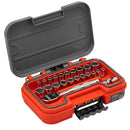 Proto J47324AS 1/4" Drive SAE and Metric 12 Point Aero Socket Set (24 Piece) - 2