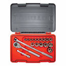 Proto J54118S 1/2" Drive 18-Piece Socket Set SAE 6 Point