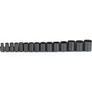 Proto J54302 1/2" Drive 12 Point Black Oxide Socket Set (15 Piece)