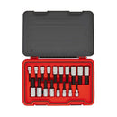Proto J54318H Advanced Storage 1/2" Drive SAE and Metric Hex Bit Socket Set (18 Piece)