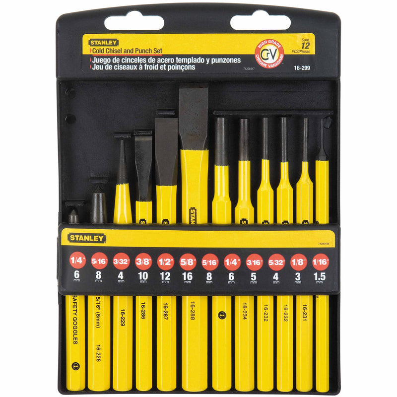 Stanley 16-299 Cold Chisel & Punch Set - 12Pc - 2