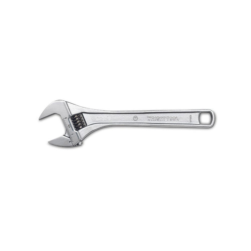 Wright Tool 9AC12 Adjustable Wrench Maximum Capacity 1-1/2" Chrome - 12"