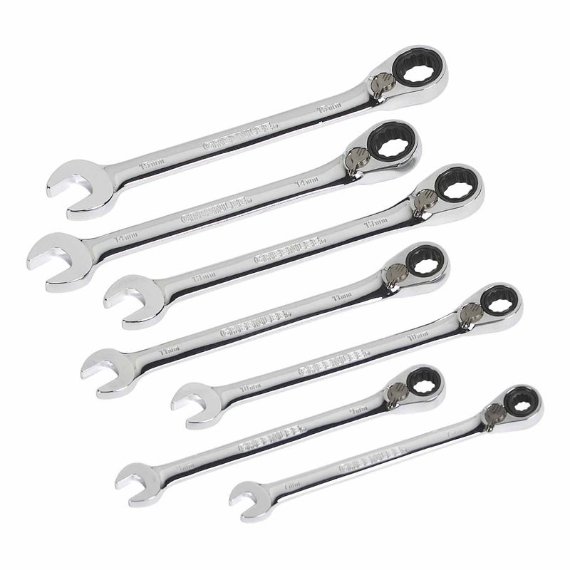 Greenlee 0354-02 WRENCH SET,RATCHET 7 PC-METRIC - 2