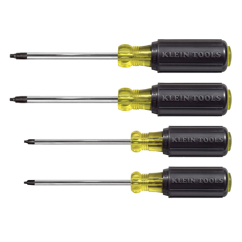 Klein Tools 85664 Screwdriver Set, Square Recess, 4-Piece