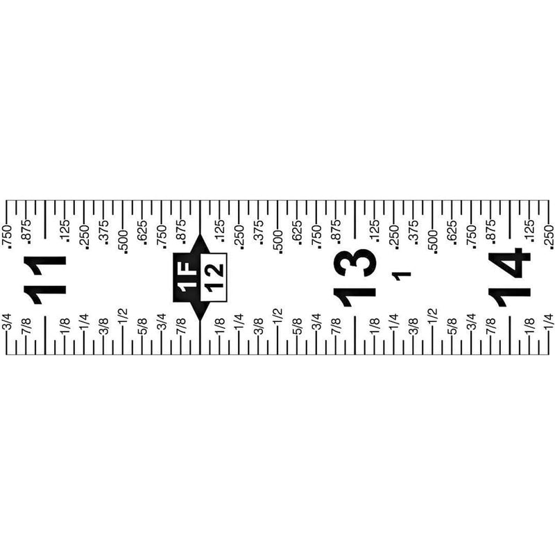 Lufkin PQR1312N 3/4" x 12' Quickread Power Return Yellow Clad Tape Measure