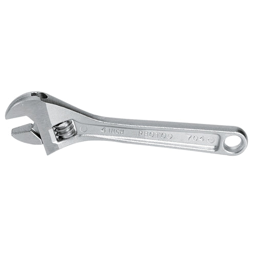 Proto J718 Satin Adjustable Wrench, 18", Plain Handle, 2-1/16" Jaw Capacity