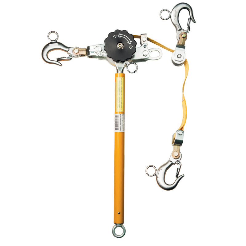 Klein KN1500PEXH Web-Strap Ratchet Hoist with Hot Rings