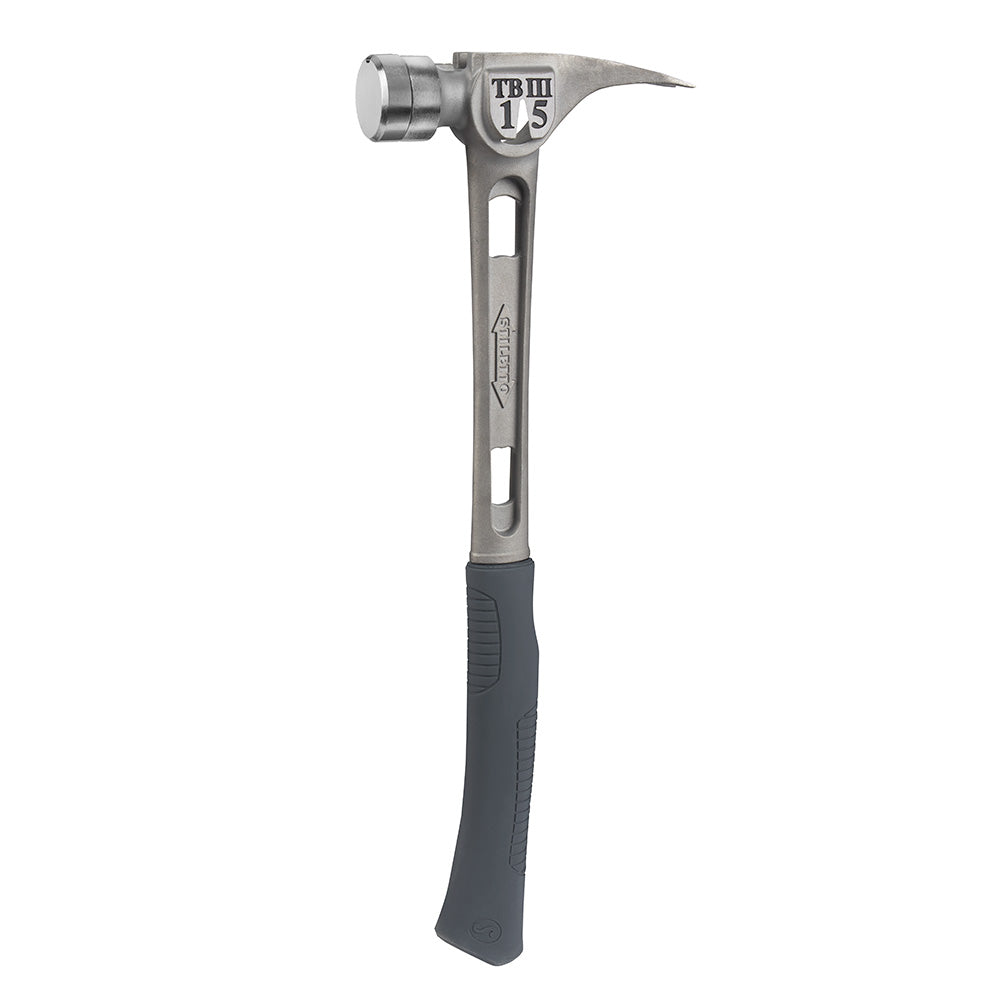 Stiletto TB3SC 15oz Ti-Bone III Titanium Hammer, Smooth Face/Curved Ha